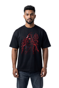 Bholenath Front Print T-Shirt Black | Om Namah Shivaya Mahadev Shiva Devotional Tee