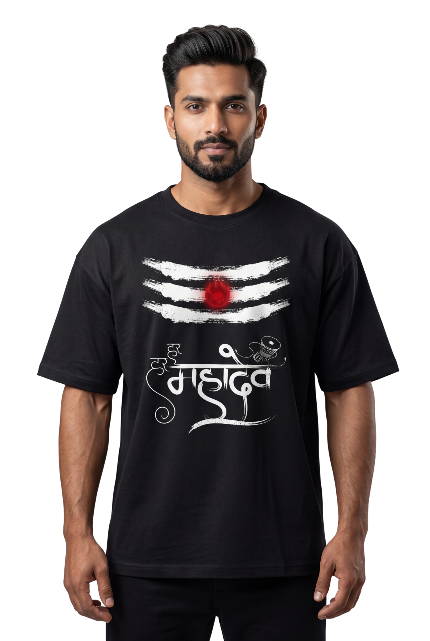Bholenath T-Shirt – Om Namah Shivaya Devotional Tee (Front Print)