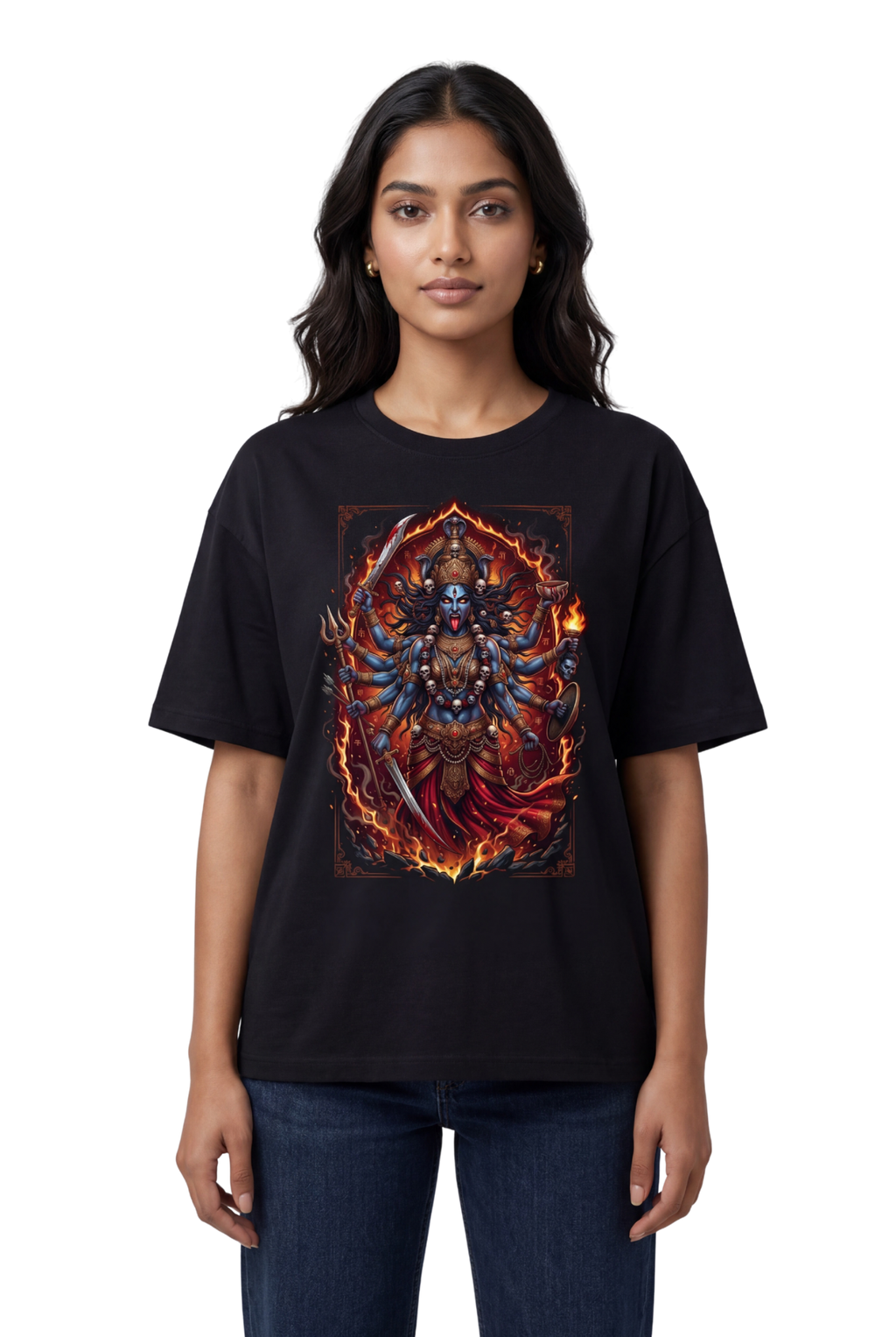 Kali Maa T-Shirt – Devotional Goddess Tee (Front Print)