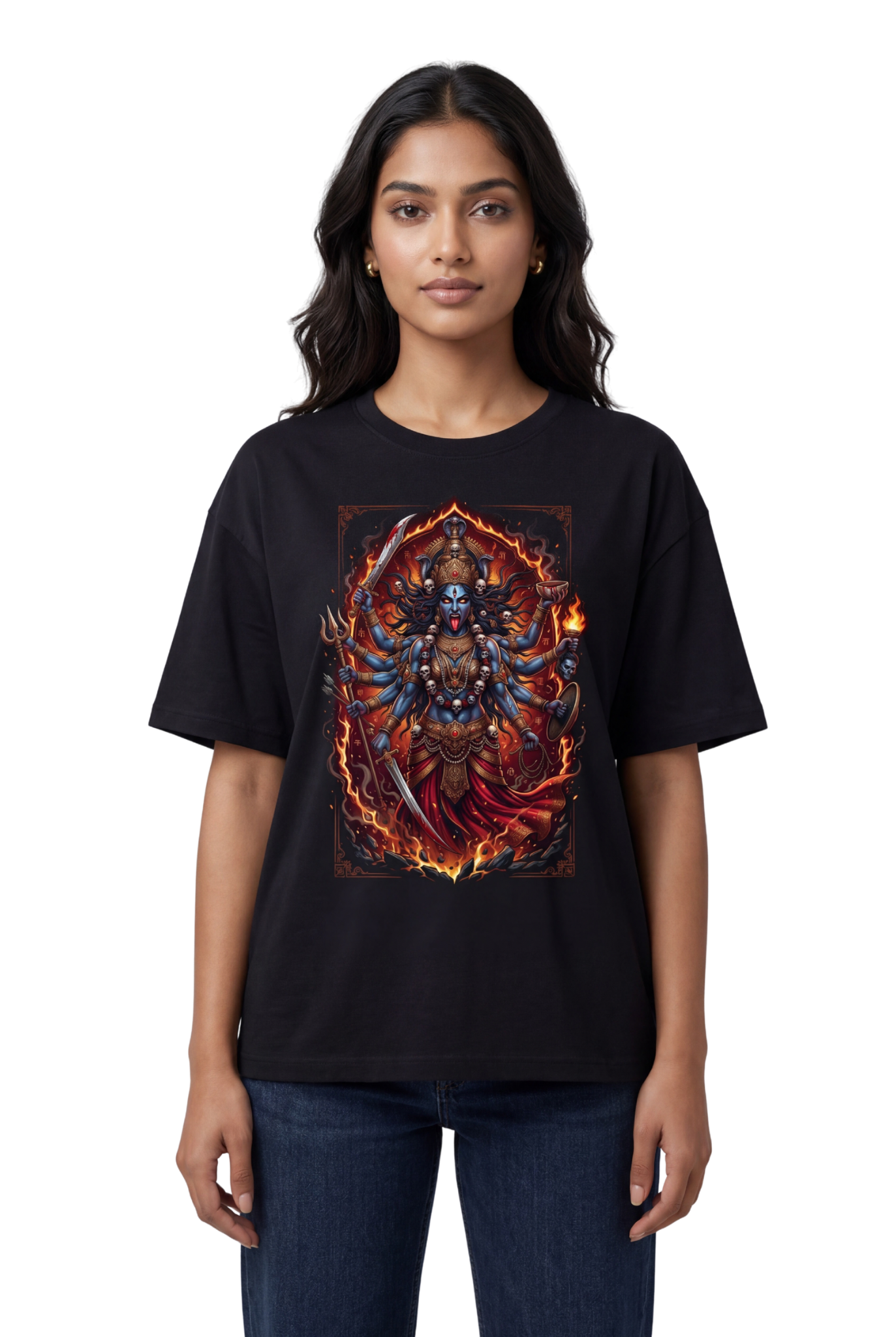 Kali Maa T-Shirt – Devotional Goddess Tee (Front Print)