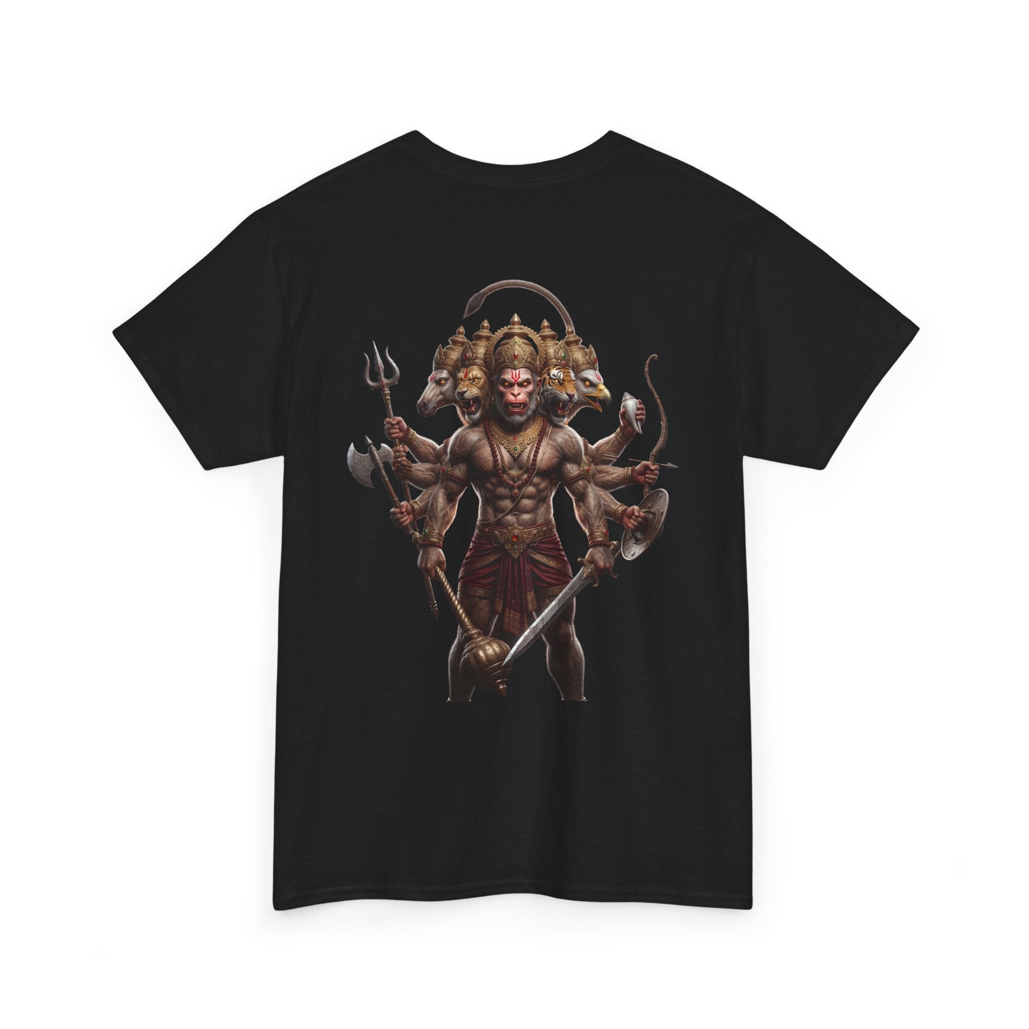 Panchamukhi Hanuman T-Shirt – Multi-Color Jai Shree Ram Tee (Back Print)