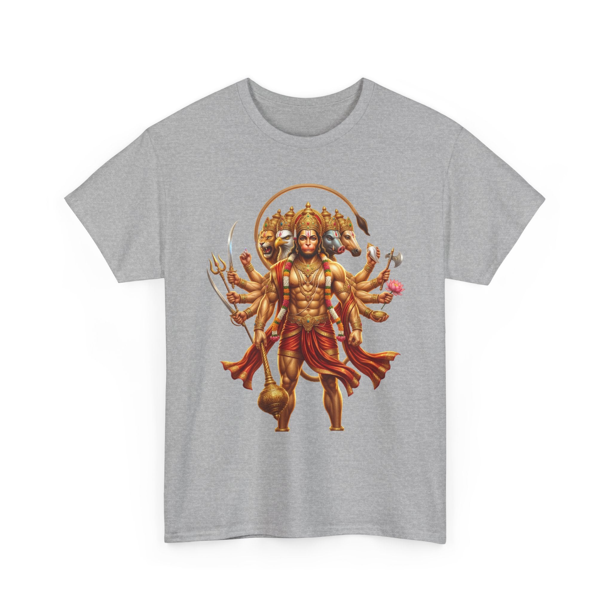Panchamukhi Hanuman T-Shirt – Jai Shree Ram Devotional Tee (Front Print)