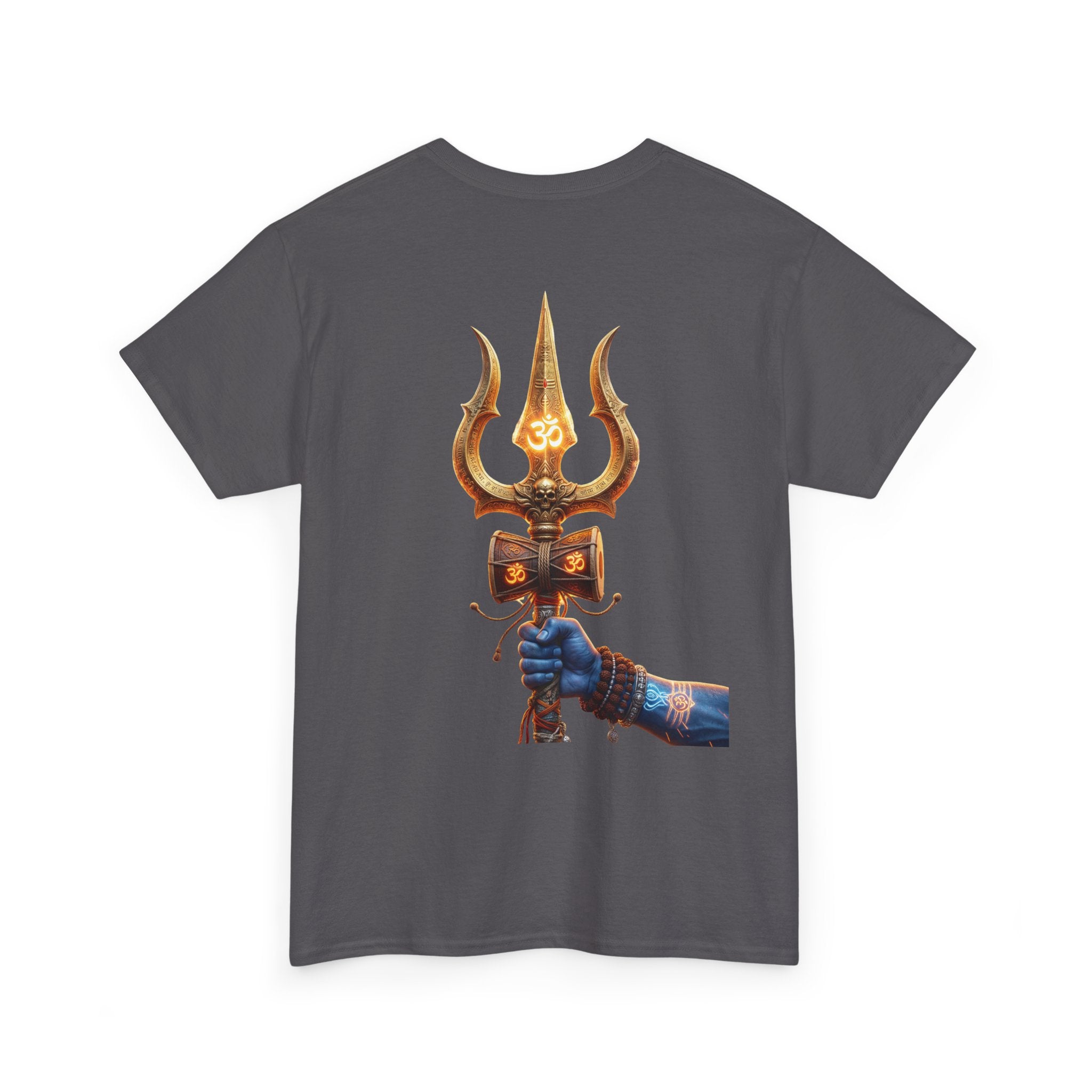 Bholenath Trishul Black Print T-Shirt | Om Namah Shivaya Mahadev Shiva Trishul Devotional Tee