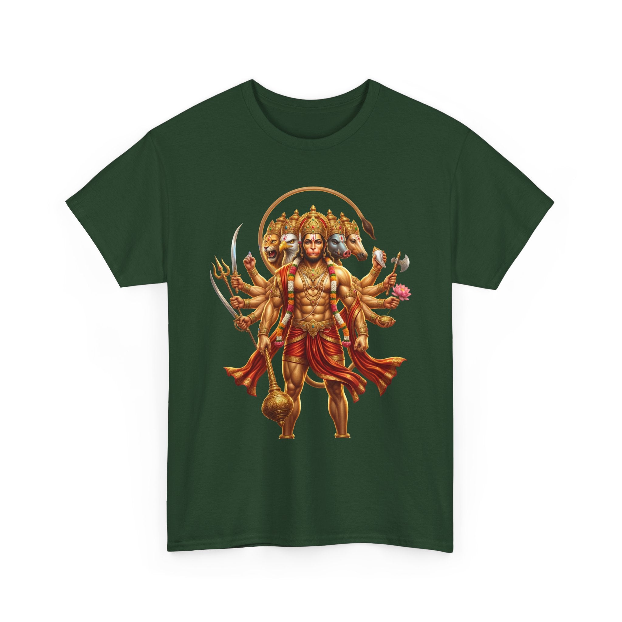 Panchamukhi Hanuman T-Shirt – Jai Shree Ram Devotional Tee (Front Print)