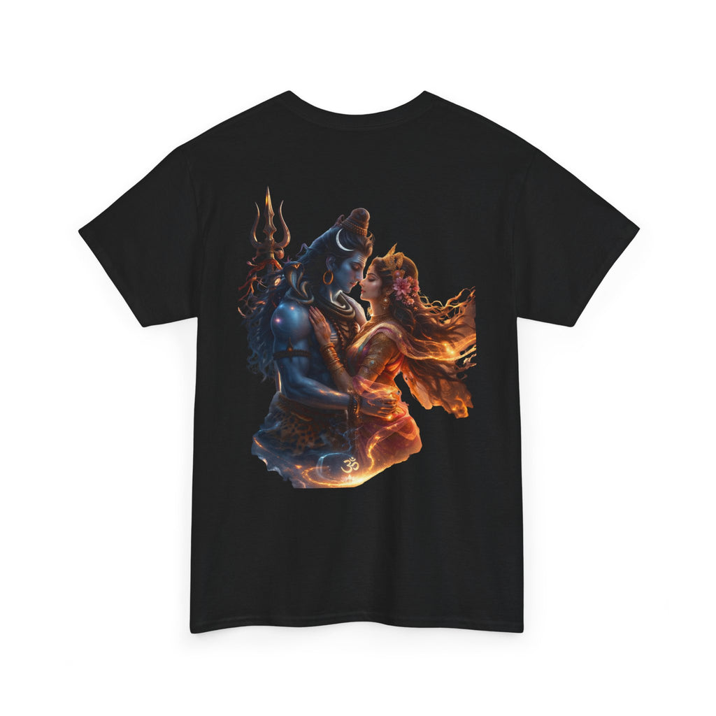 Shiv Parvati T-Shirt – Devotional Mahadev Tee (Back Print)