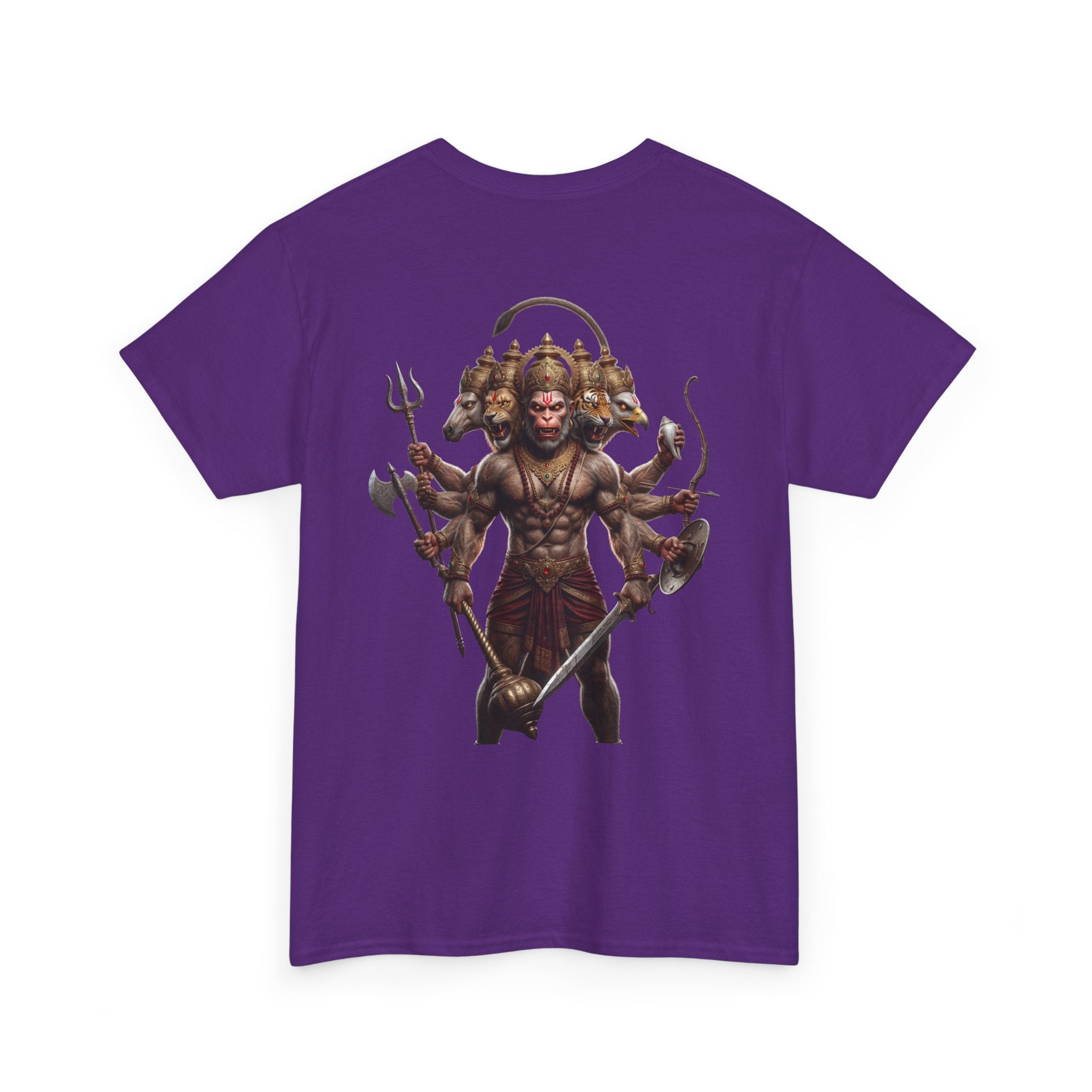 Panchamukhi Hanuman T-Shirt – Multi-Color Jai Shree Ram Tee (Back Print)