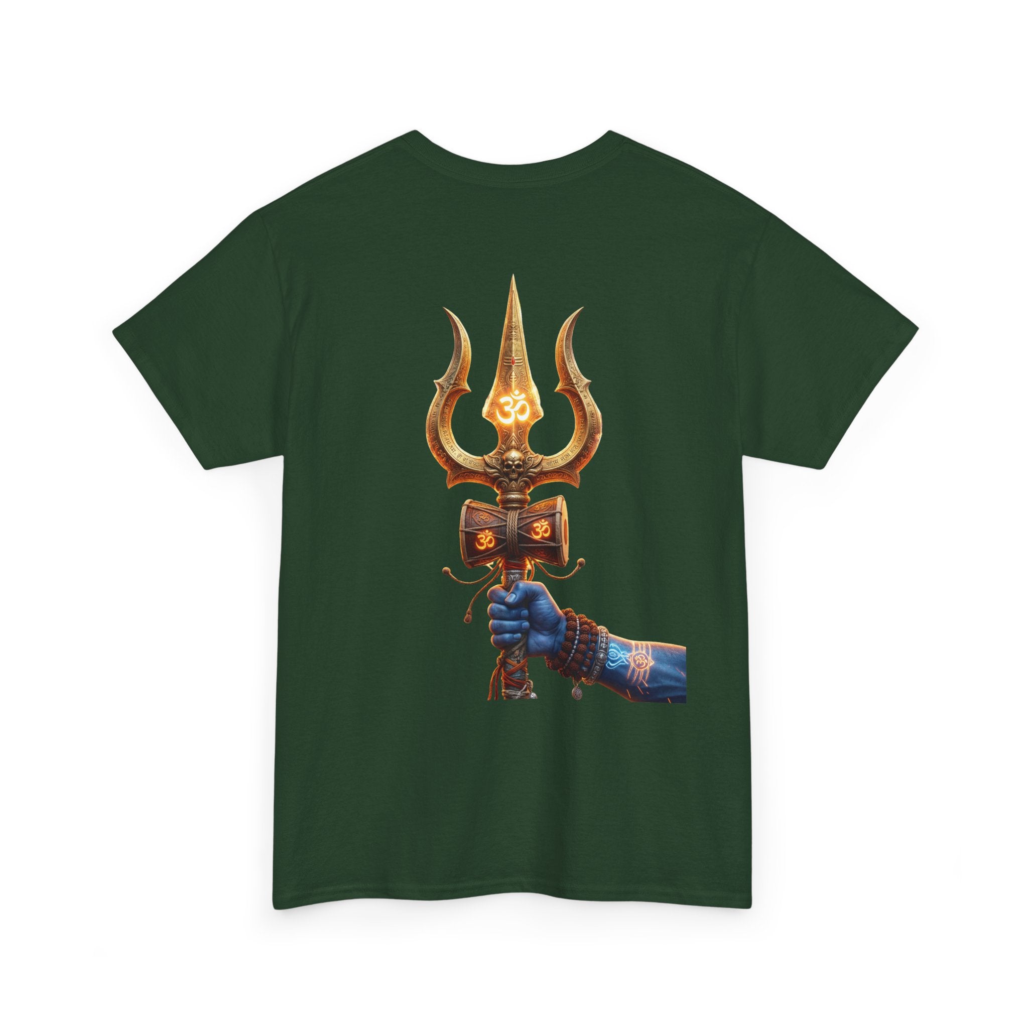 Bholenath Trishul Black Print T-Shirt | Om Namah Shivaya Mahadev Shiva Trishul Devotional Tee