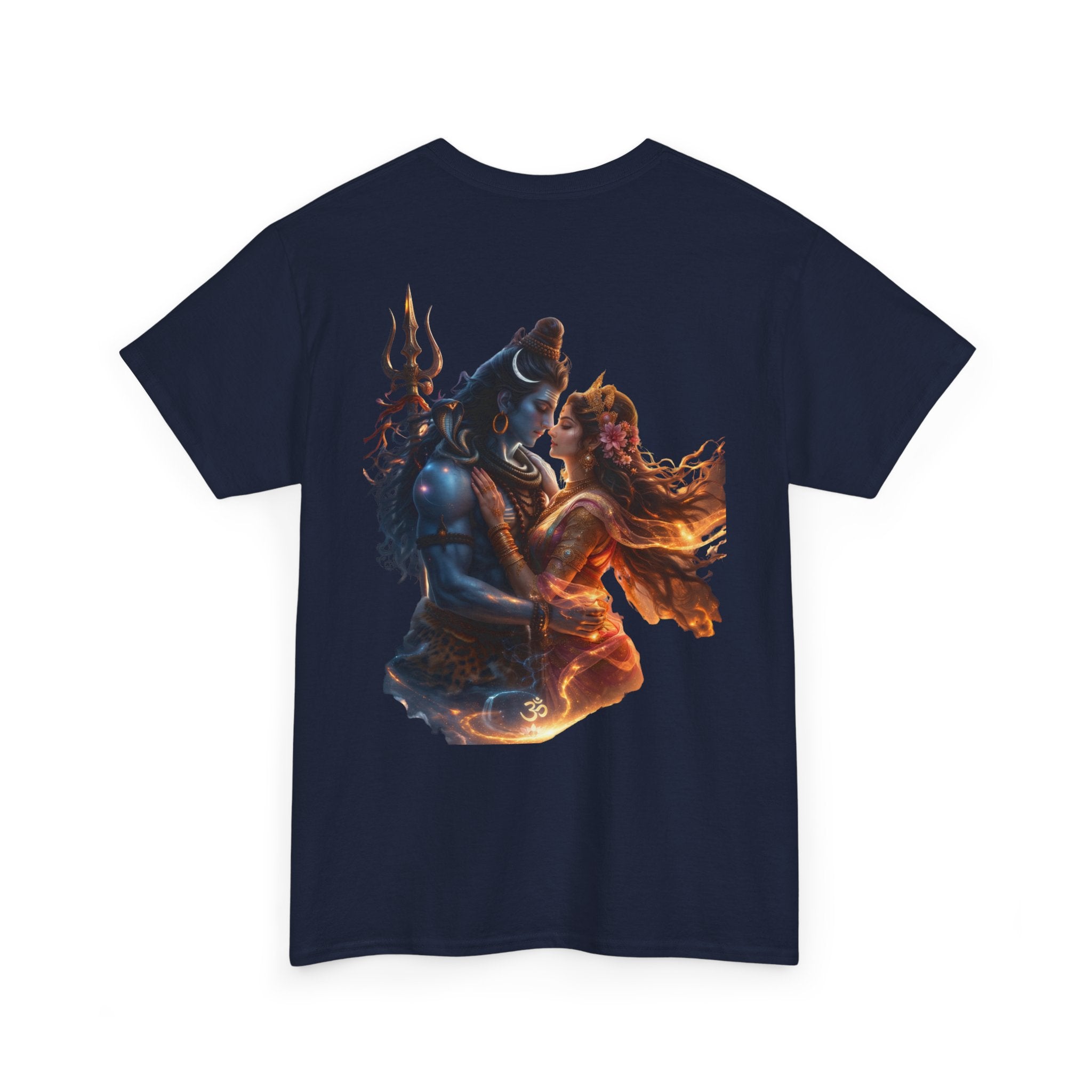 Shiv Parvati T-Shirt – Devotional Mahadev Tee (Back Print)