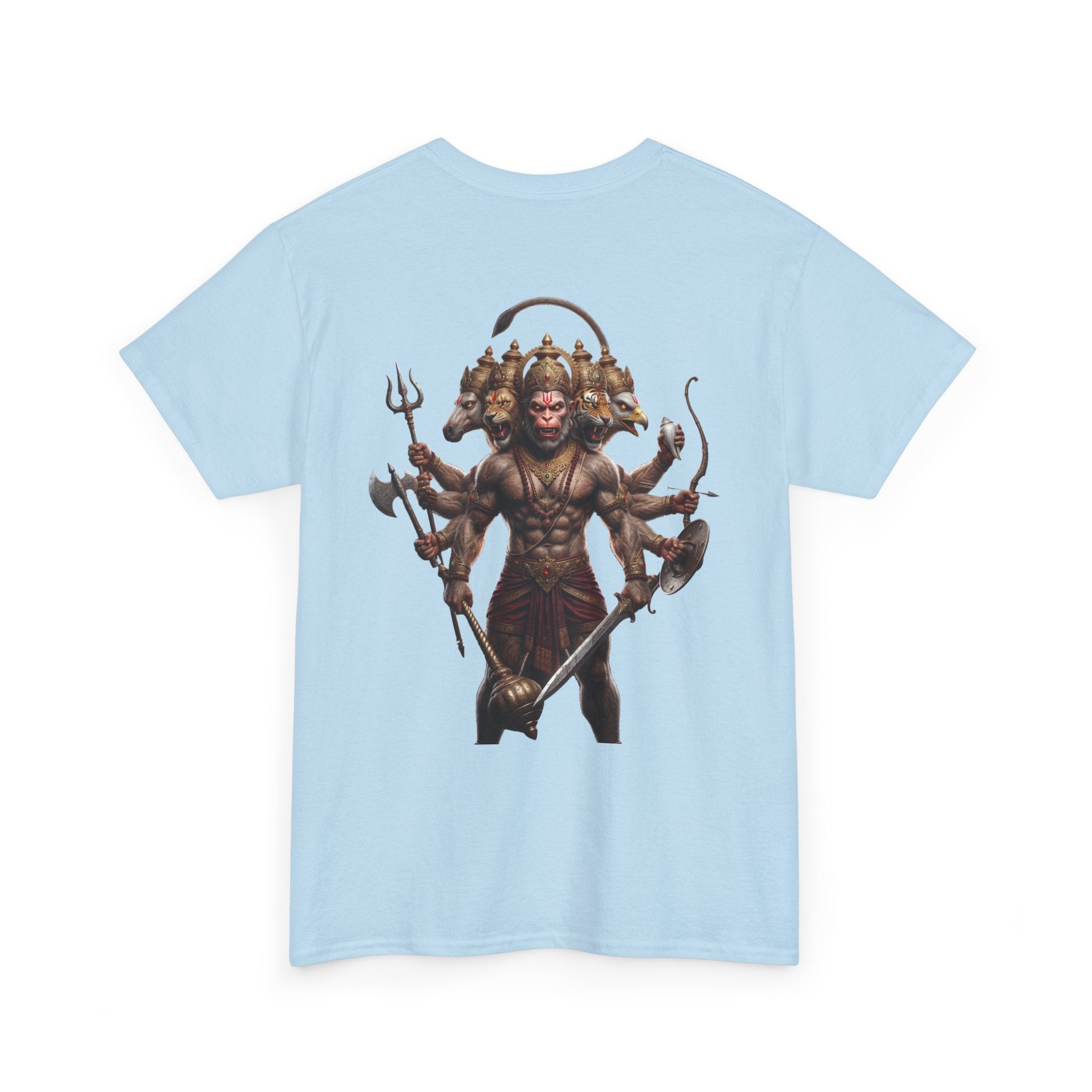 Panchamukhi Hanuman T-Shirt – Multi-Color Jai Shree Ram Tee (Back Print)