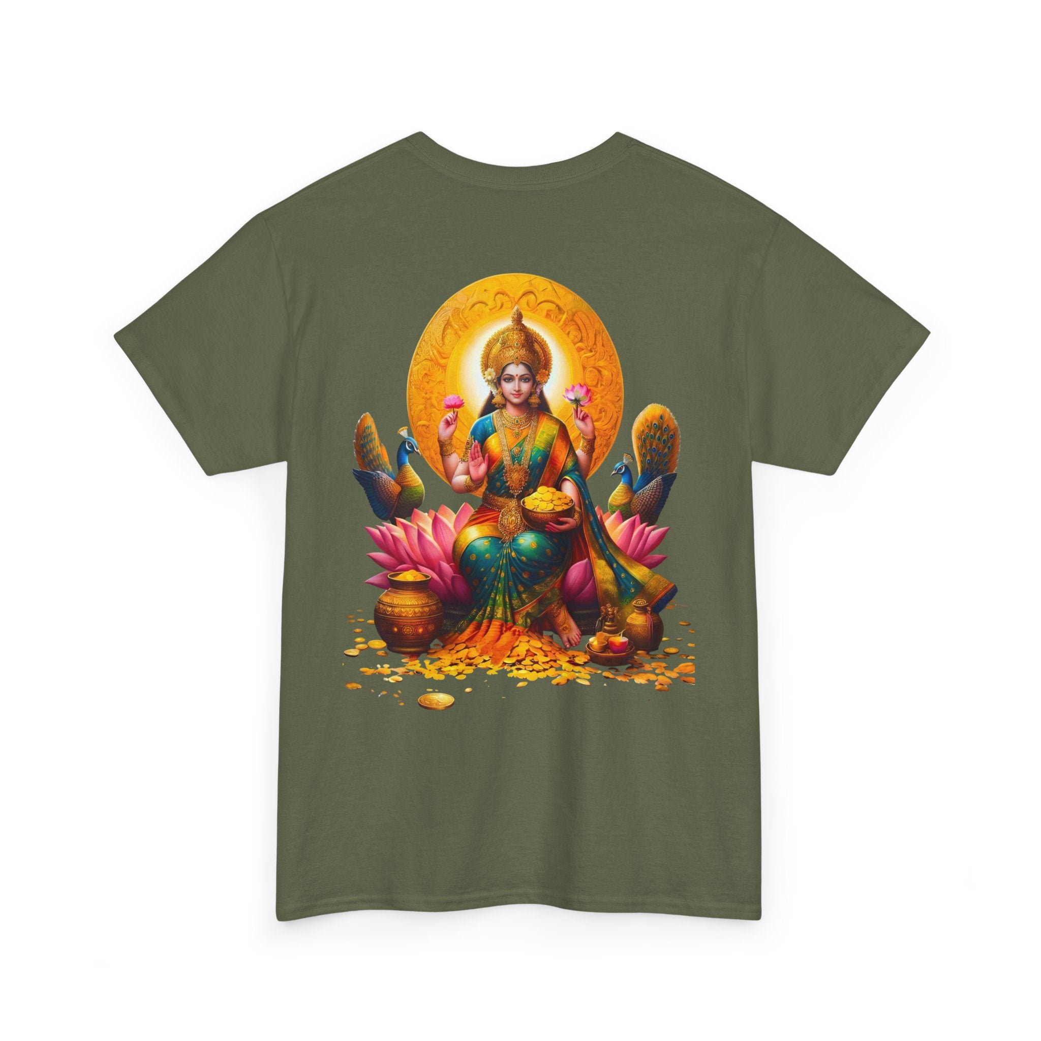 Laxmi Mata T-Shirt – Devotional Goddess Tee (Back Print)
