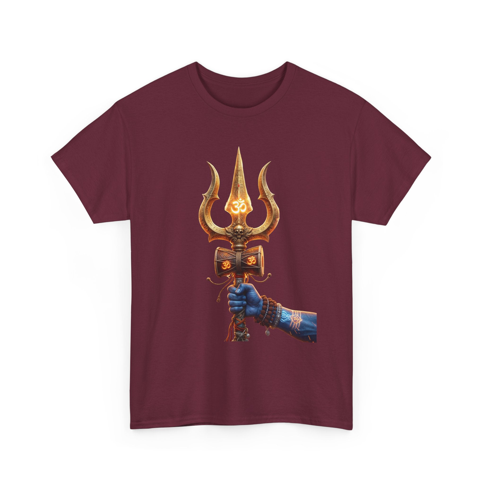 Bholenath Trishul Front Print T-Shirt | Om Namah Shivaya Mahadev Shiva Trishul Devotional Tee