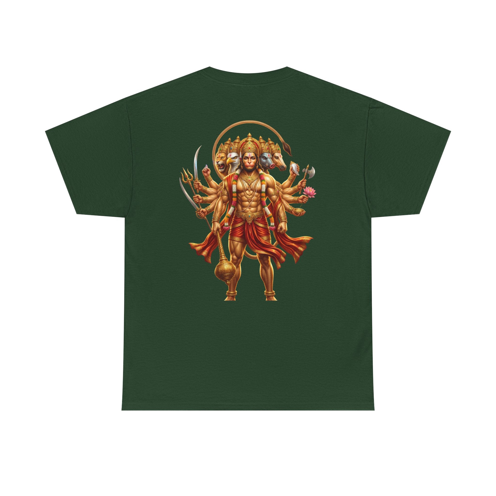 Panchamukhi Hanuman T-Shirt – Jai Shree Ram Devotional Tee (Back Print)