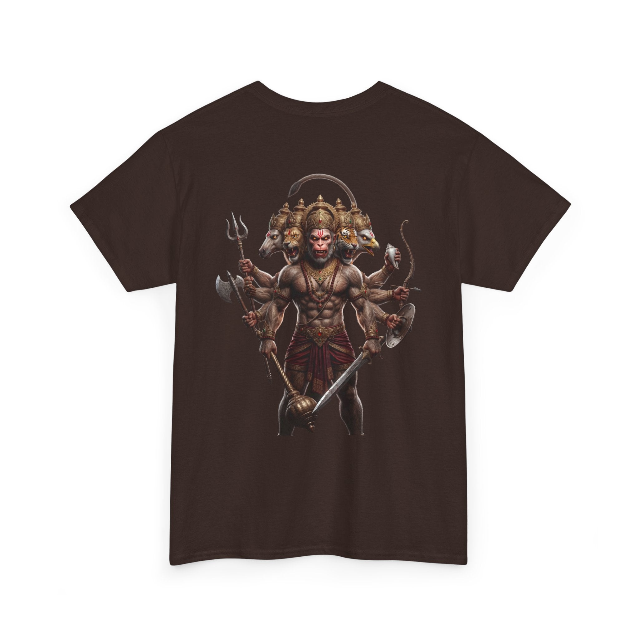 Panchamukhi Hanuman T-Shirt – Multi-Color Jai Shree Ram Tee (Back Print)