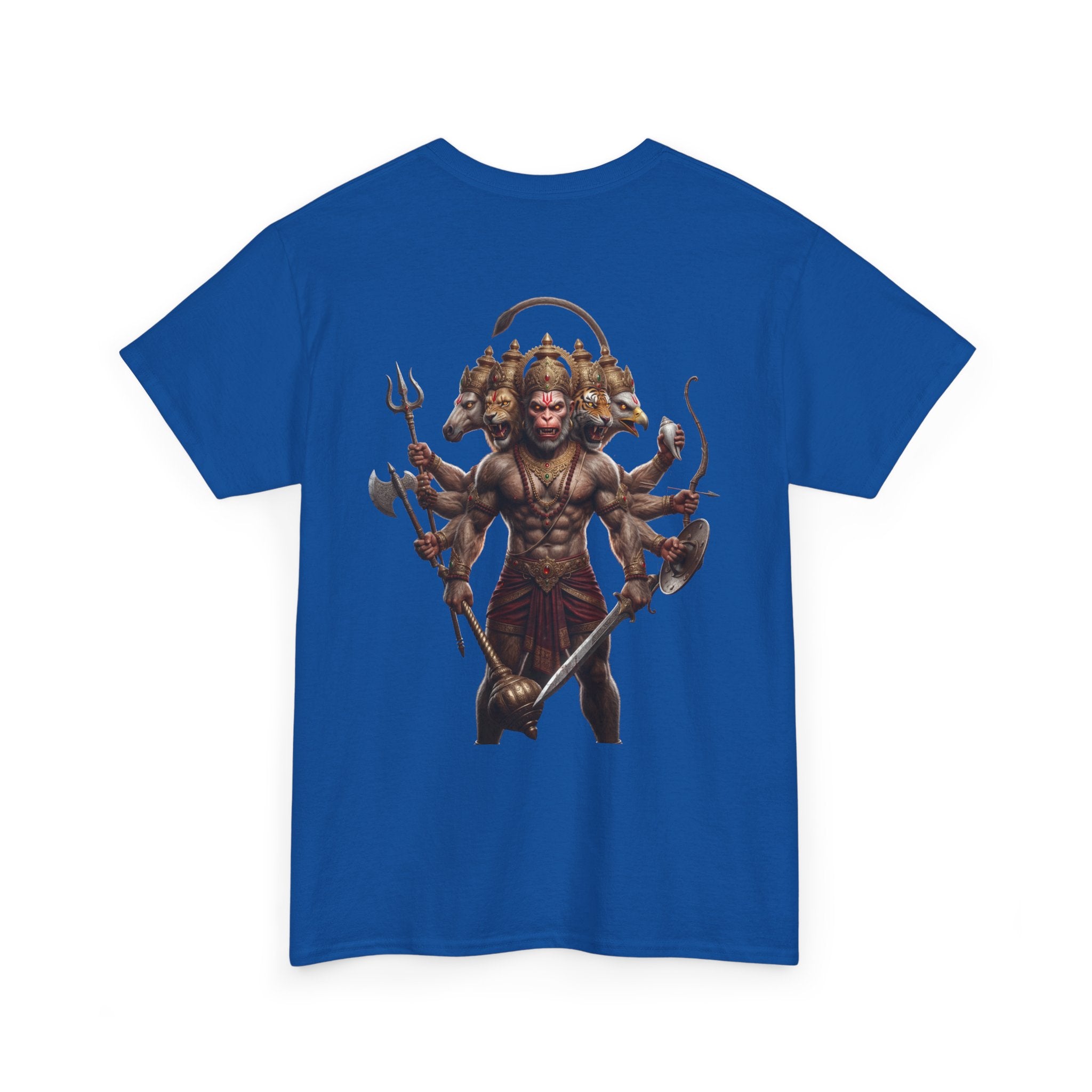 Panchamukhi Hanuman T-Shirt – Multi-Color Jai Shree Ram Tee (Back Print)