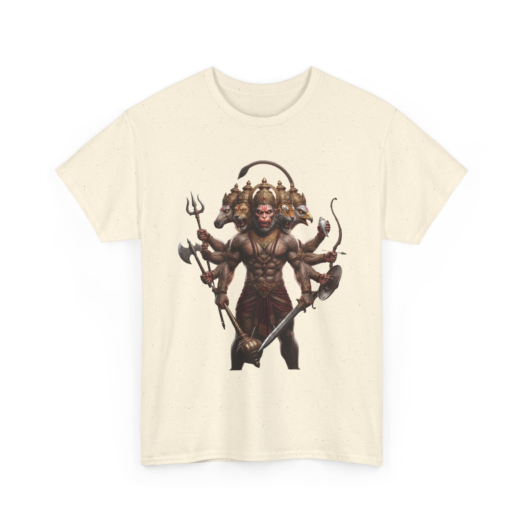 Panchamukhi Hanuman T-Shirt – Multi-Color Jai Shree Ram Tee (Front Print)