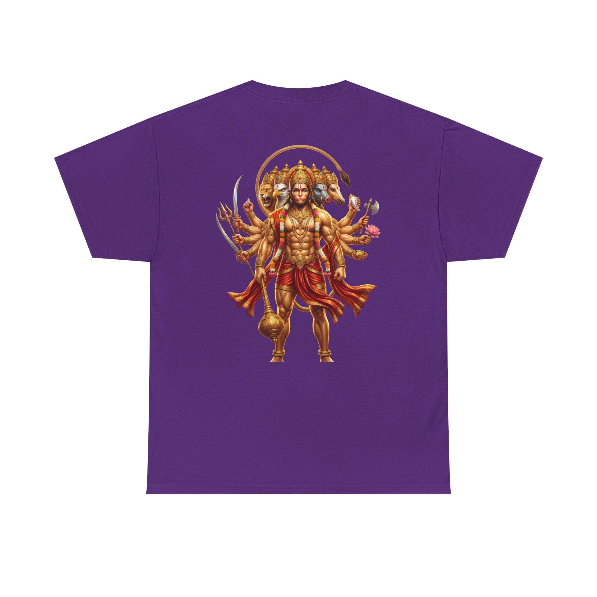 Panchamukhi Hanuman T-Shirt – Jai Shree Ram Devotional Tee (Back Print)