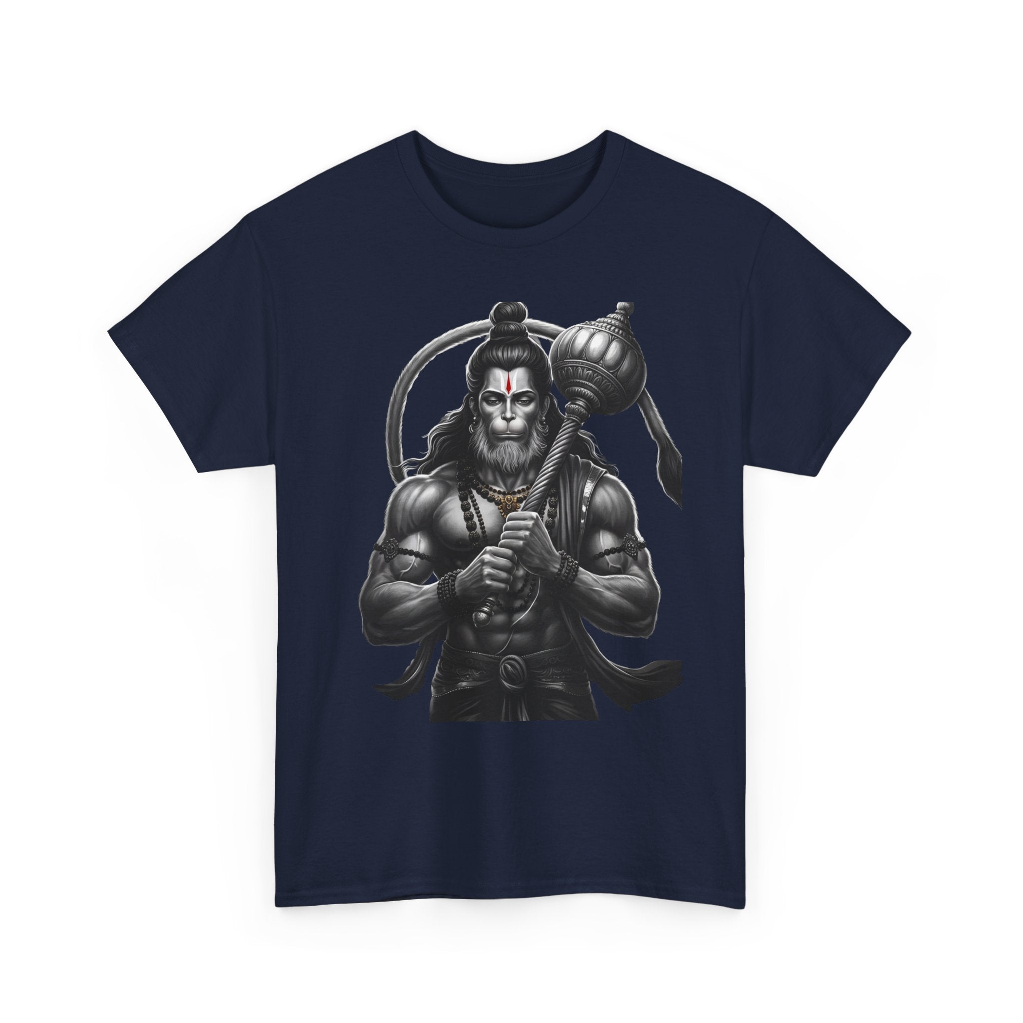 Bajrangi Bali Hanuman Front Print T-Shirt | Jai Shree Ram Devotional Tee