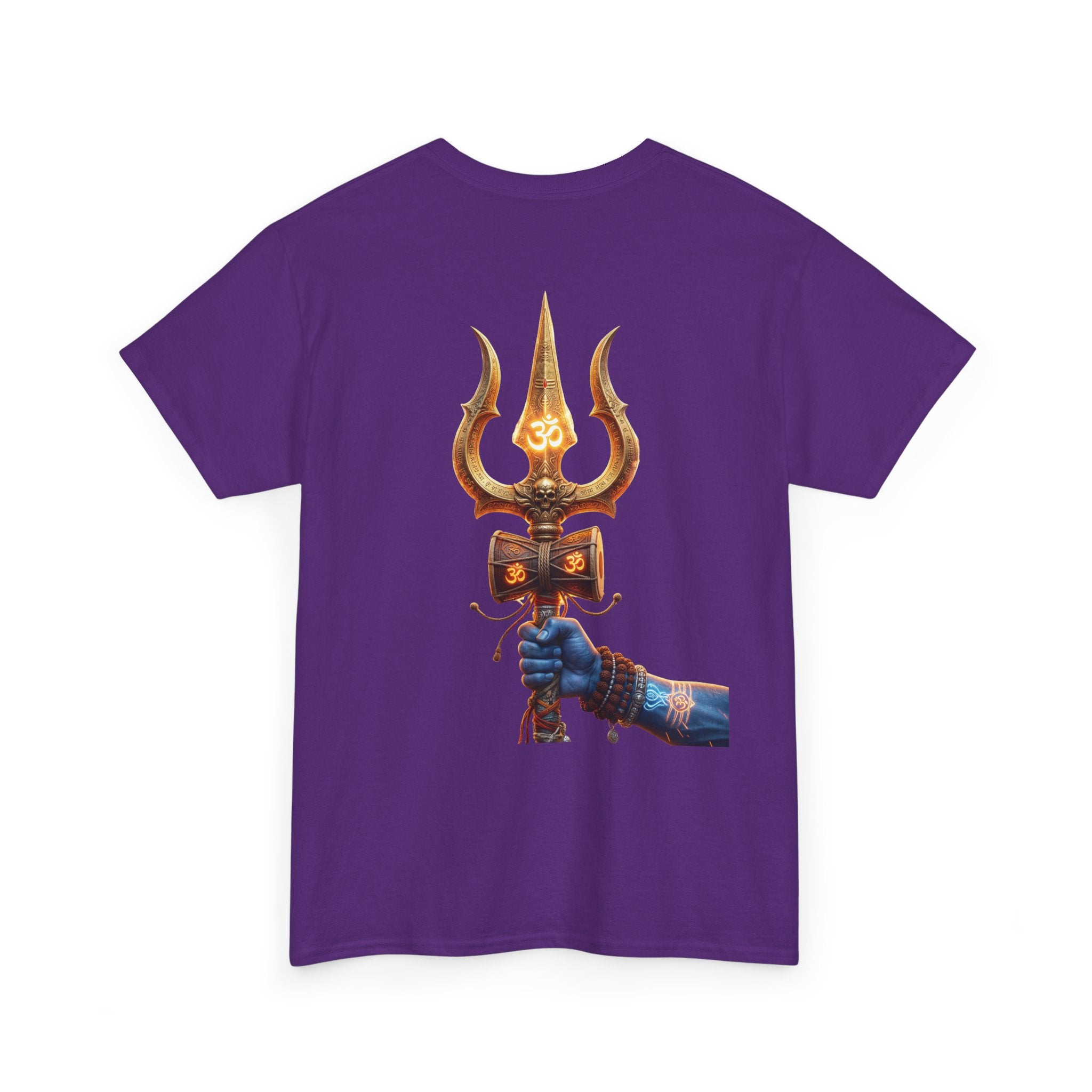Bholenath Trishul Black Print T-Shirt | Om Namah Shivaya Mahadev Shiva Trishul Devotional Tee