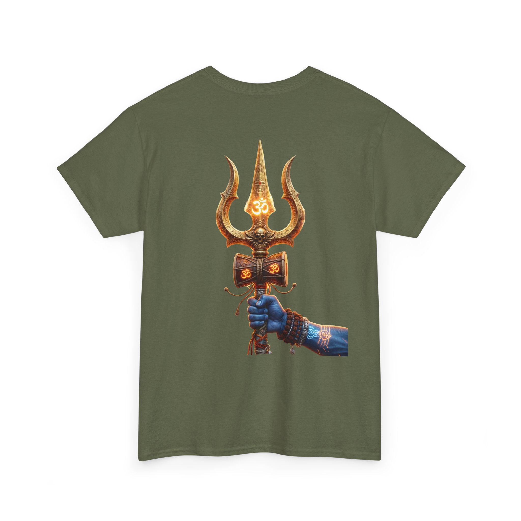 Bholenath Trishul Black Print T-Shirt | Om Namah Shivaya Mahadev Shiva Trishul Devotional Tee