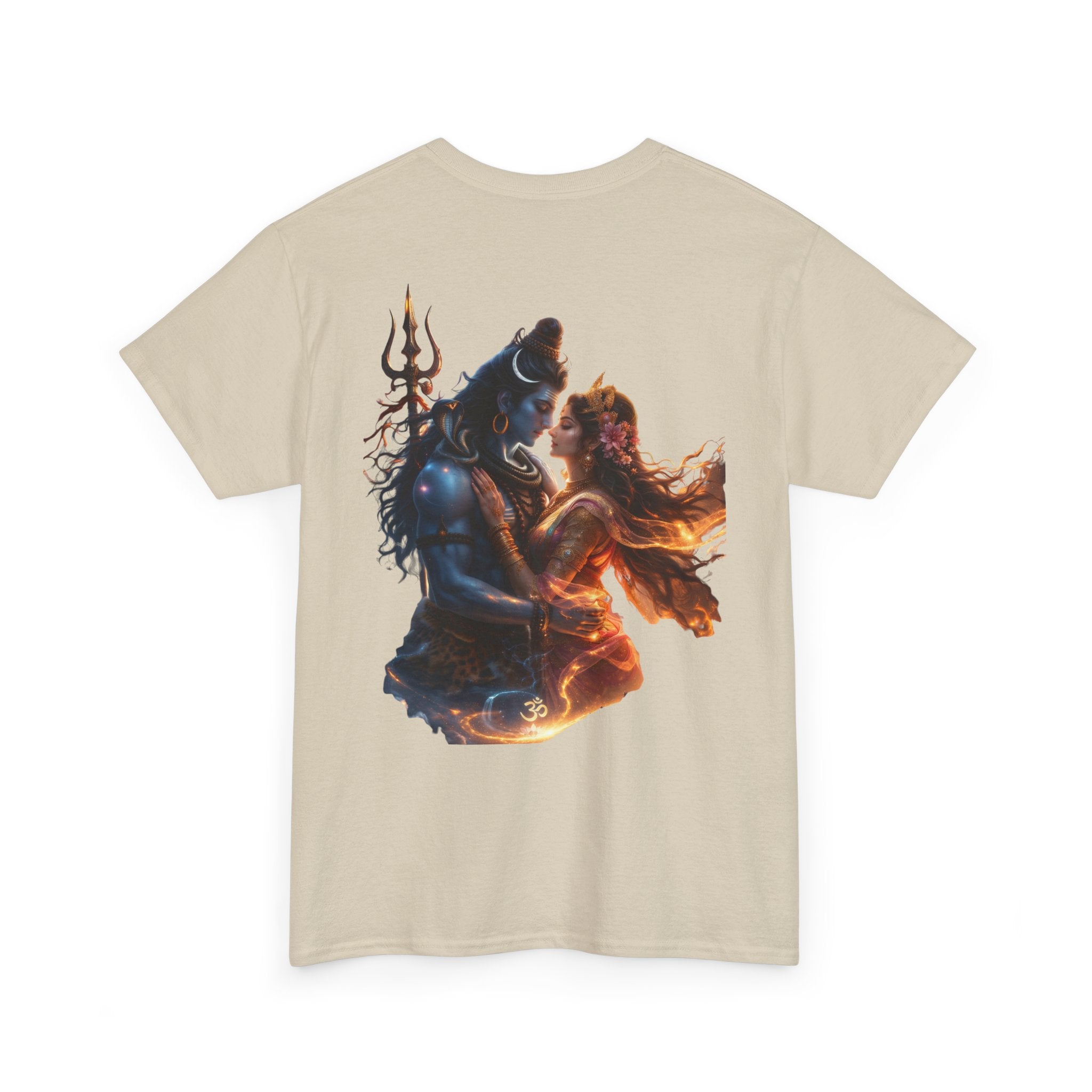 Shiv Parvati T-Shirt – Devotional Mahadev Tee (Back Print)