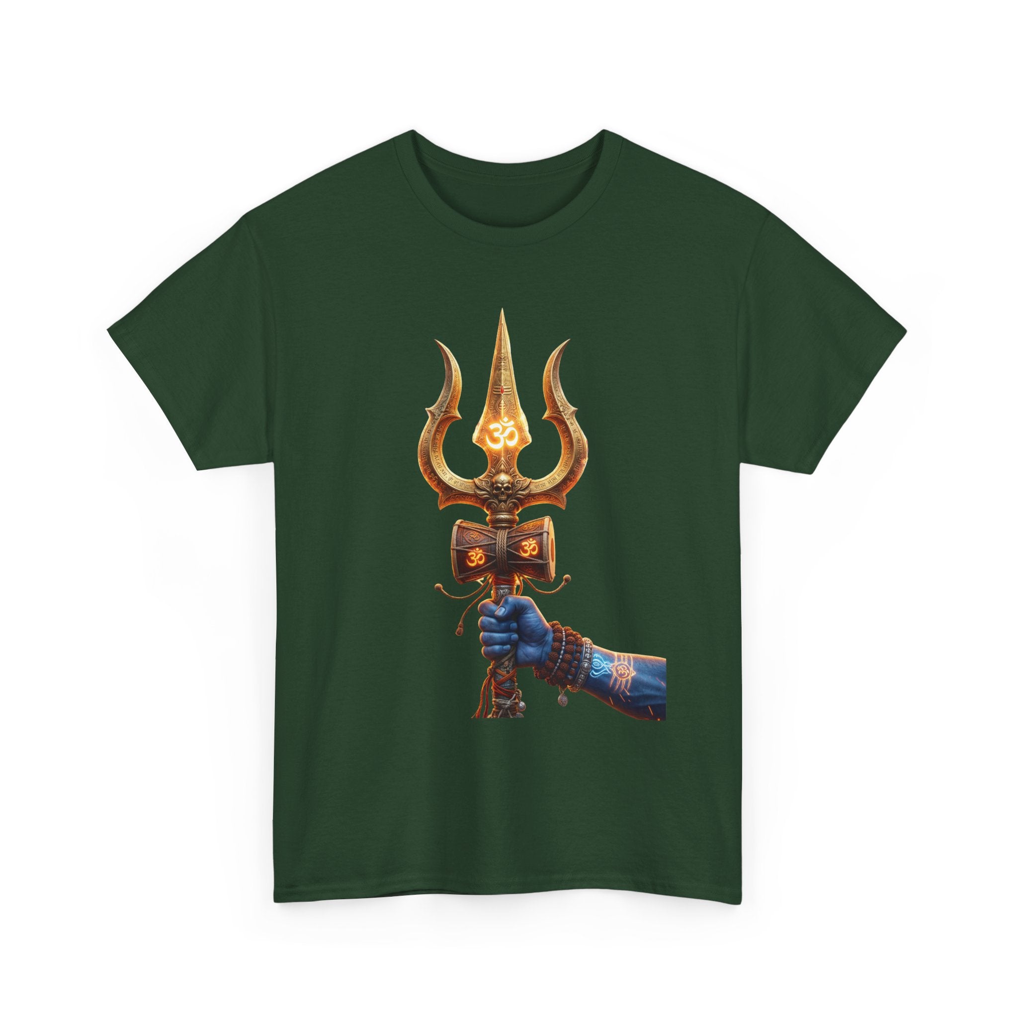 Bholenath Trishul Front Print T-Shirt | Om Namah Shivaya Mahadev Shiva Trishul Devotional Tee
