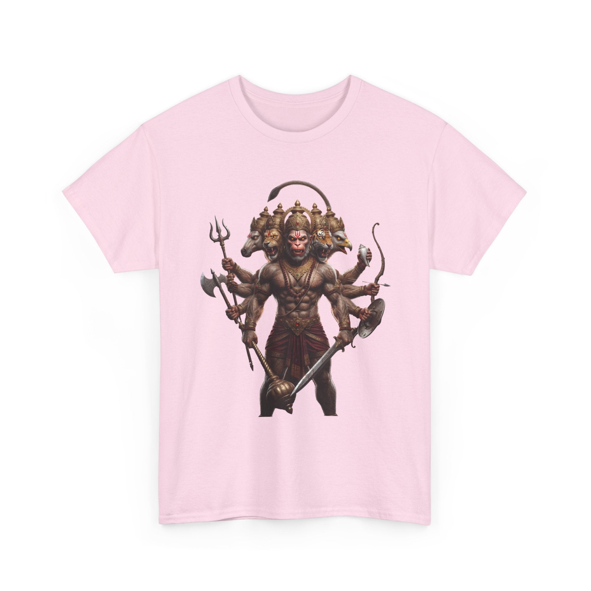 Panchamukhi Hanuman T-Shirt – Multi-Color Jai Shree Ram Tee (Front Print)