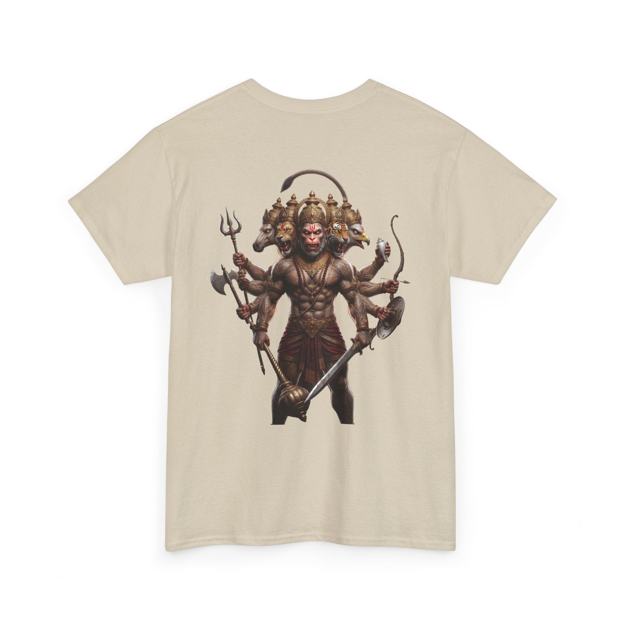 Panchamukhi Hanuman T-Shirt – Multi-Color Jai Shree Ram Tee (Back Print)