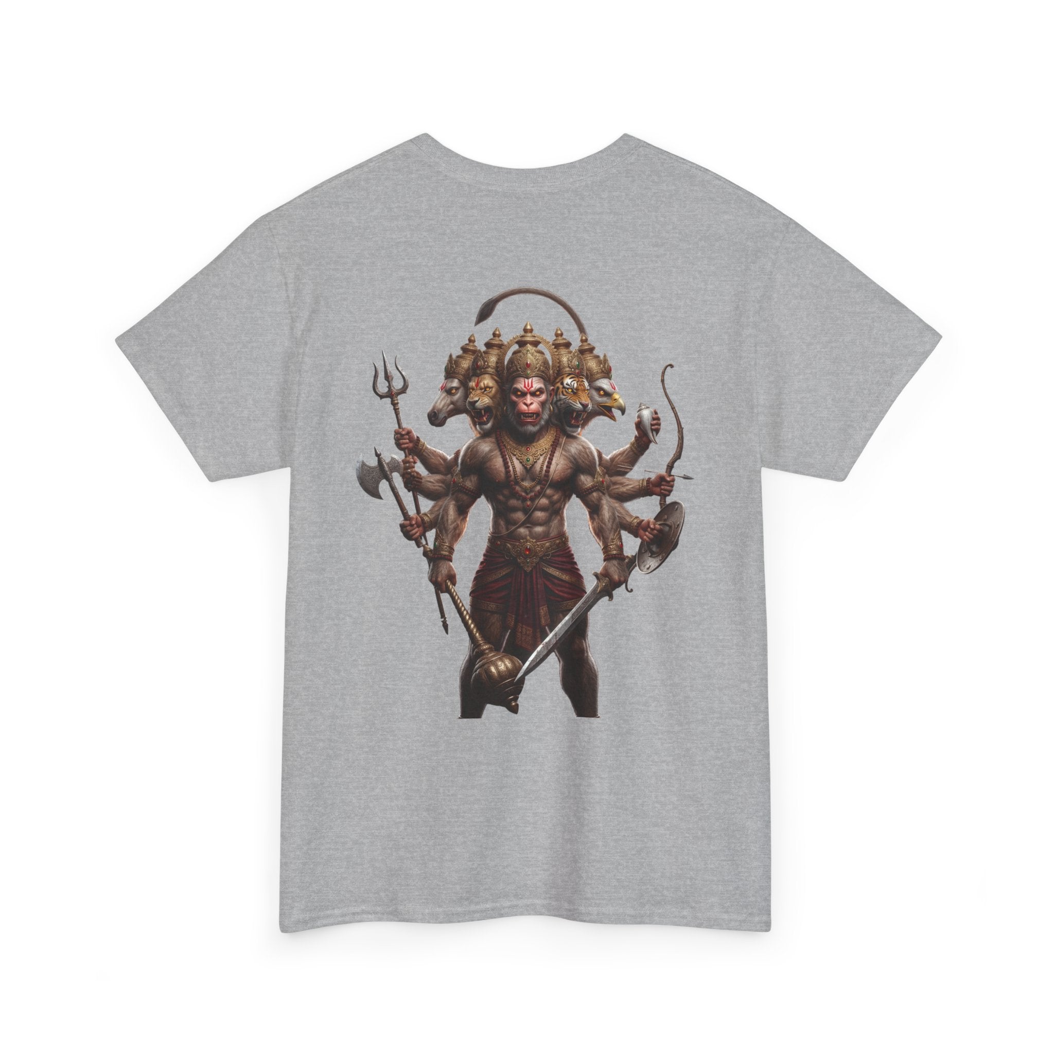 Panchamukhi Hanuman T-Shirt – Multi-Color Jai Shree Ram Tee (Back Print)