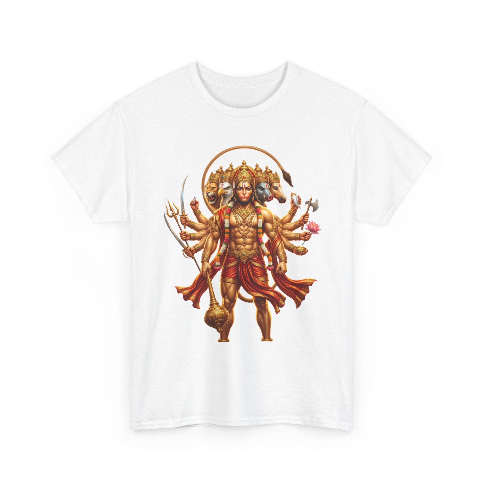 Panchamukhi Hanuman T-Shirt – Jai Shree Ram Devotional Tee (Front Print)