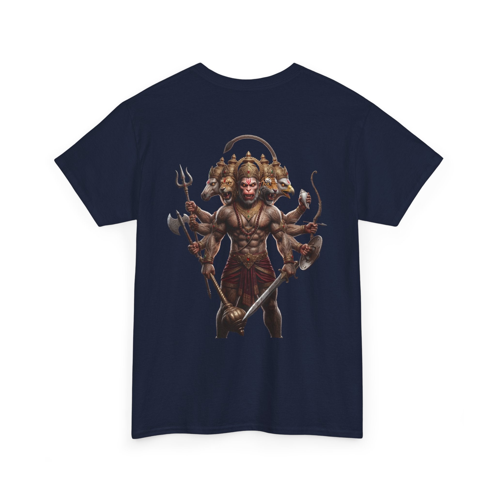 Panchamukhi Hanuman T-Shirt – Multi-Color Jai Shree Ram Tee (Back Print)