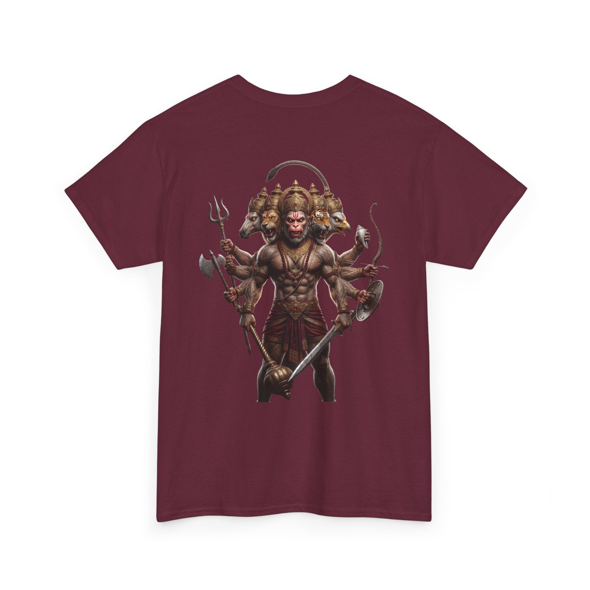 Panchamukhi Hanuman T-Shirt – Multi-Color Jai Shree Ram Tee (Back Print)