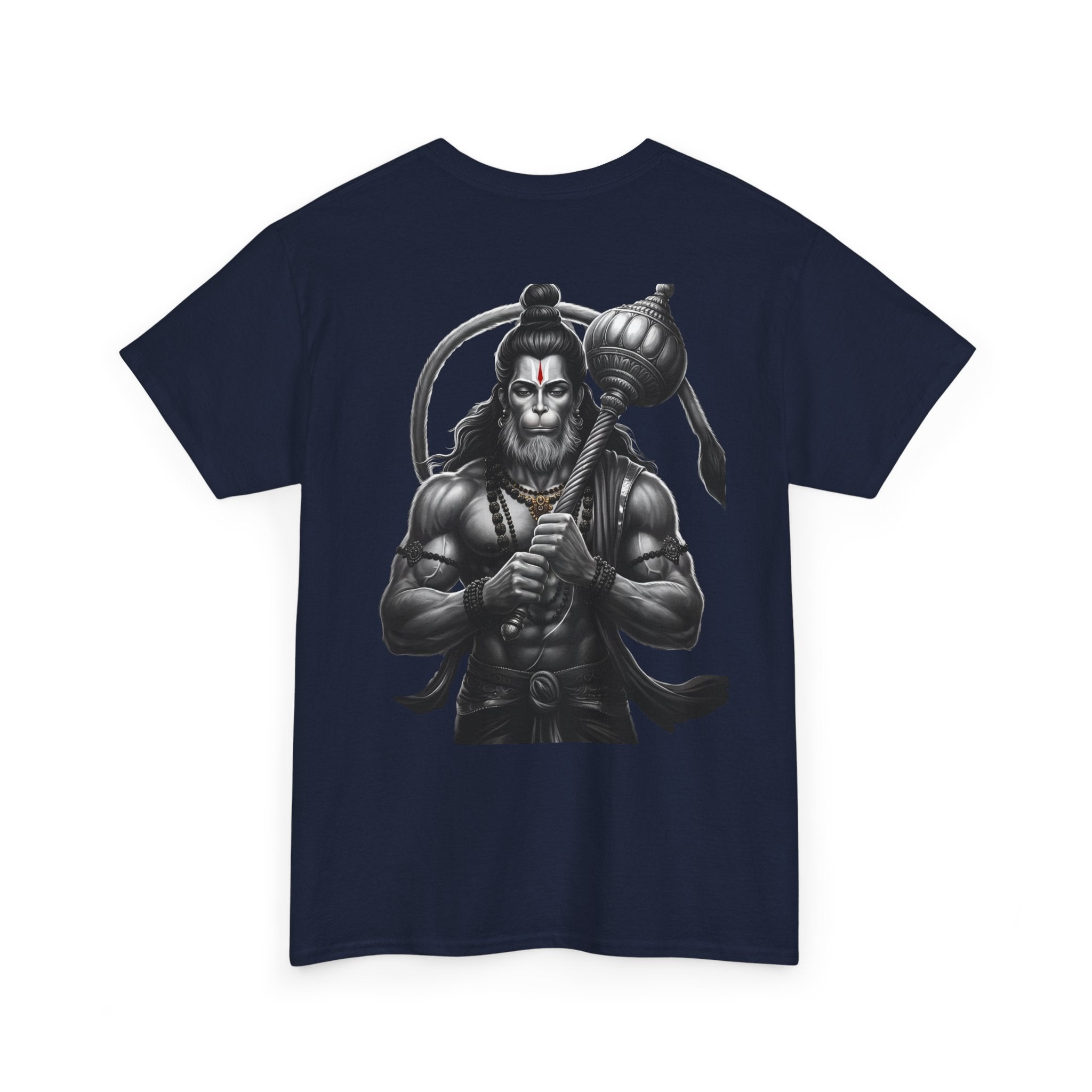 Bajrangi Bali Hanuman Black Print T-Shirt | Jai Shree Ram Devotional Tee