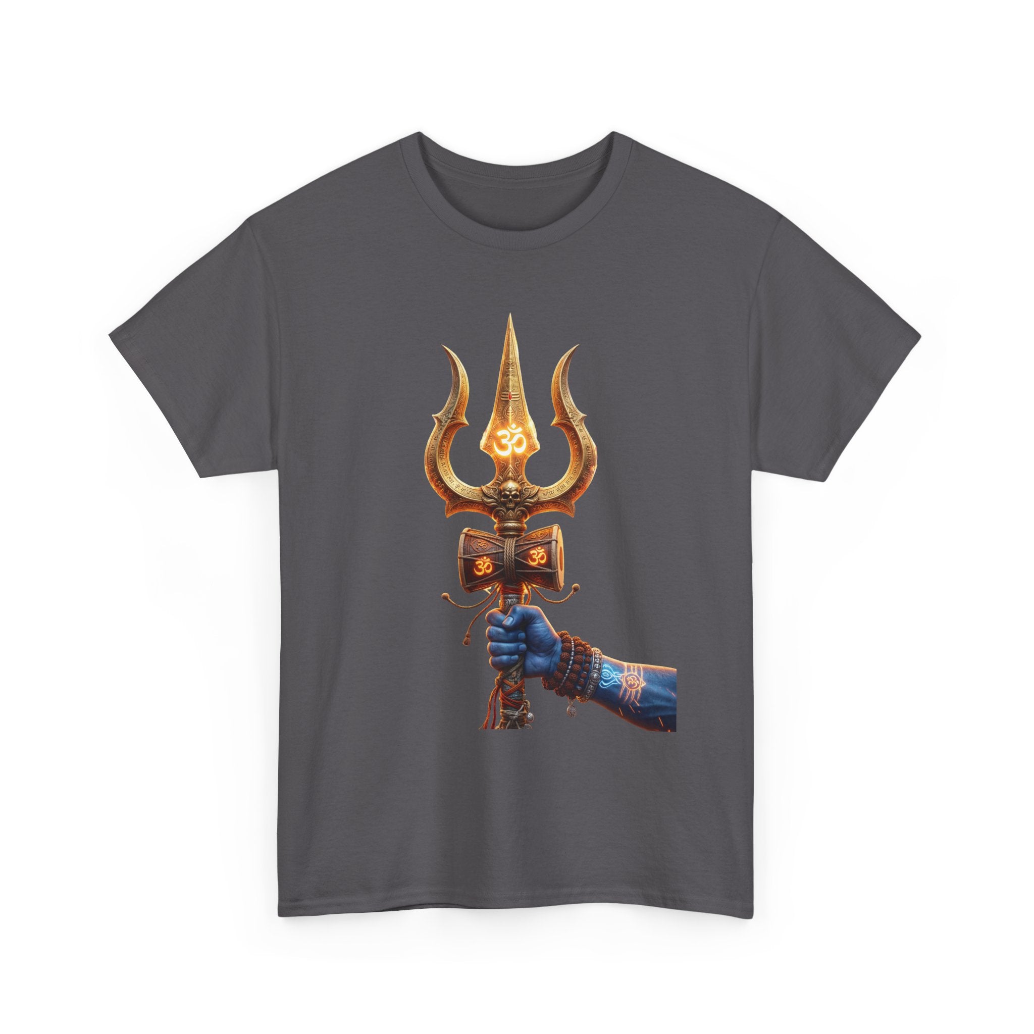 Bholenath Trishul Front Print T-Shirt | Om Namah Shivaya Mahadev Shiva Trishul Devotional Tee