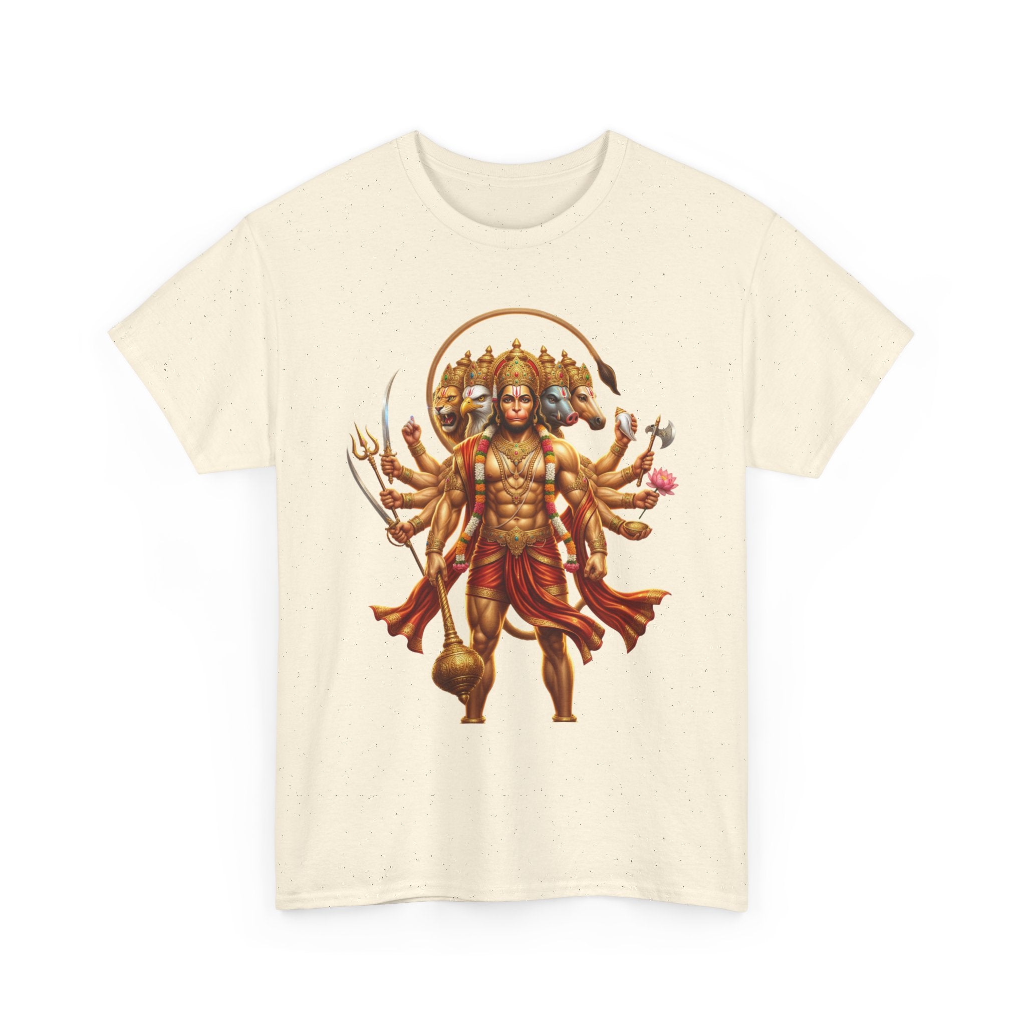 Panchamukhi Hanuman T-Shirt – Jai Shree Ram Devotional Tee (Front Print)