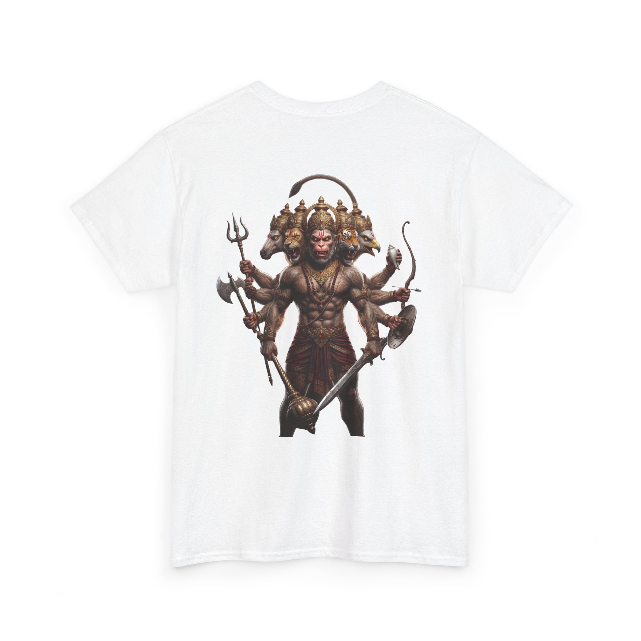 Panchamukhi Hanuman T-Shirt – Multi-Color Jai Shree Ram Tee (Back Print)