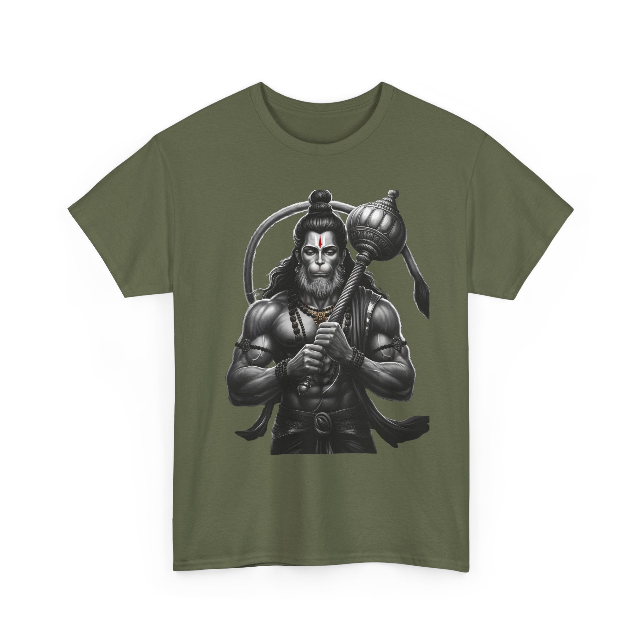 Bajrangi Bali Hanuman Front Print T-Shirt | Jai Shree Ram Devotional Tee