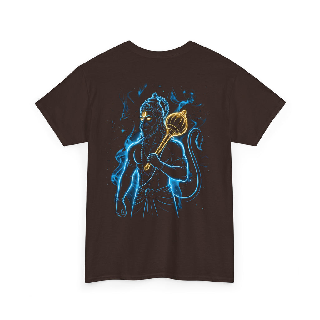 Hanuman Back Print T-Shirt | Jai Bajrang Bali Devotional Hanuman Tee
