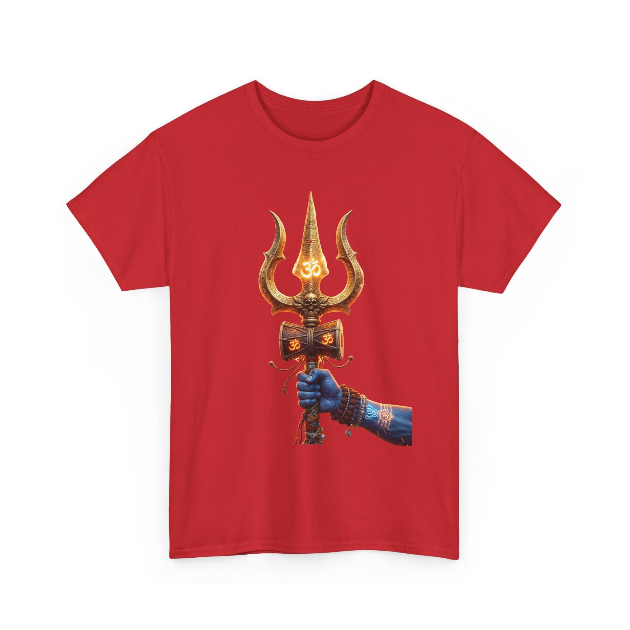 Bholenath Trishul Front Print T-Shirt | Om Namah Shivaya Mahadev Shiva Trishul Devotional Tee