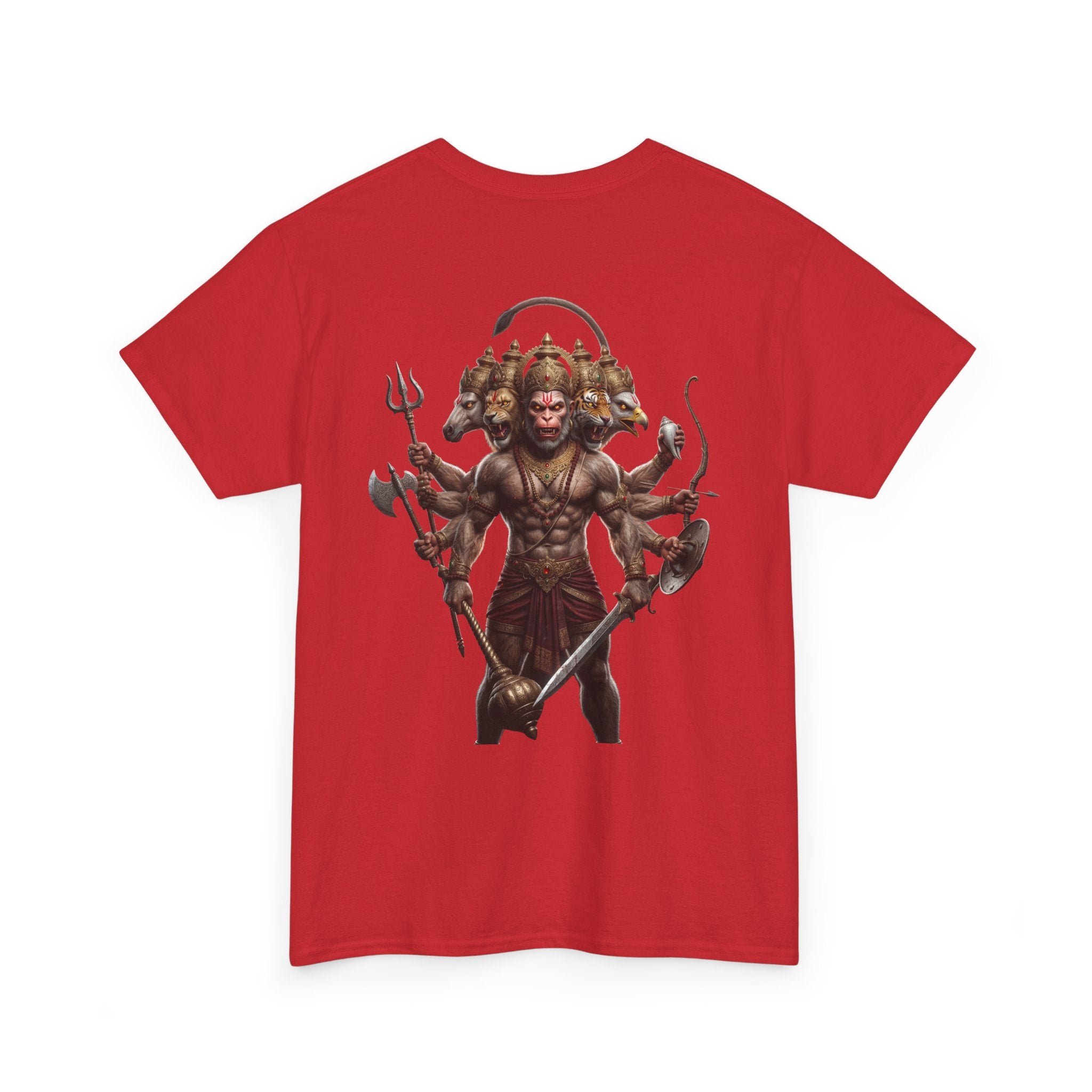 Panchamukhi Hanuman T-Shirt – Multi-Color Jai Shree Ram Tee (Back Print)