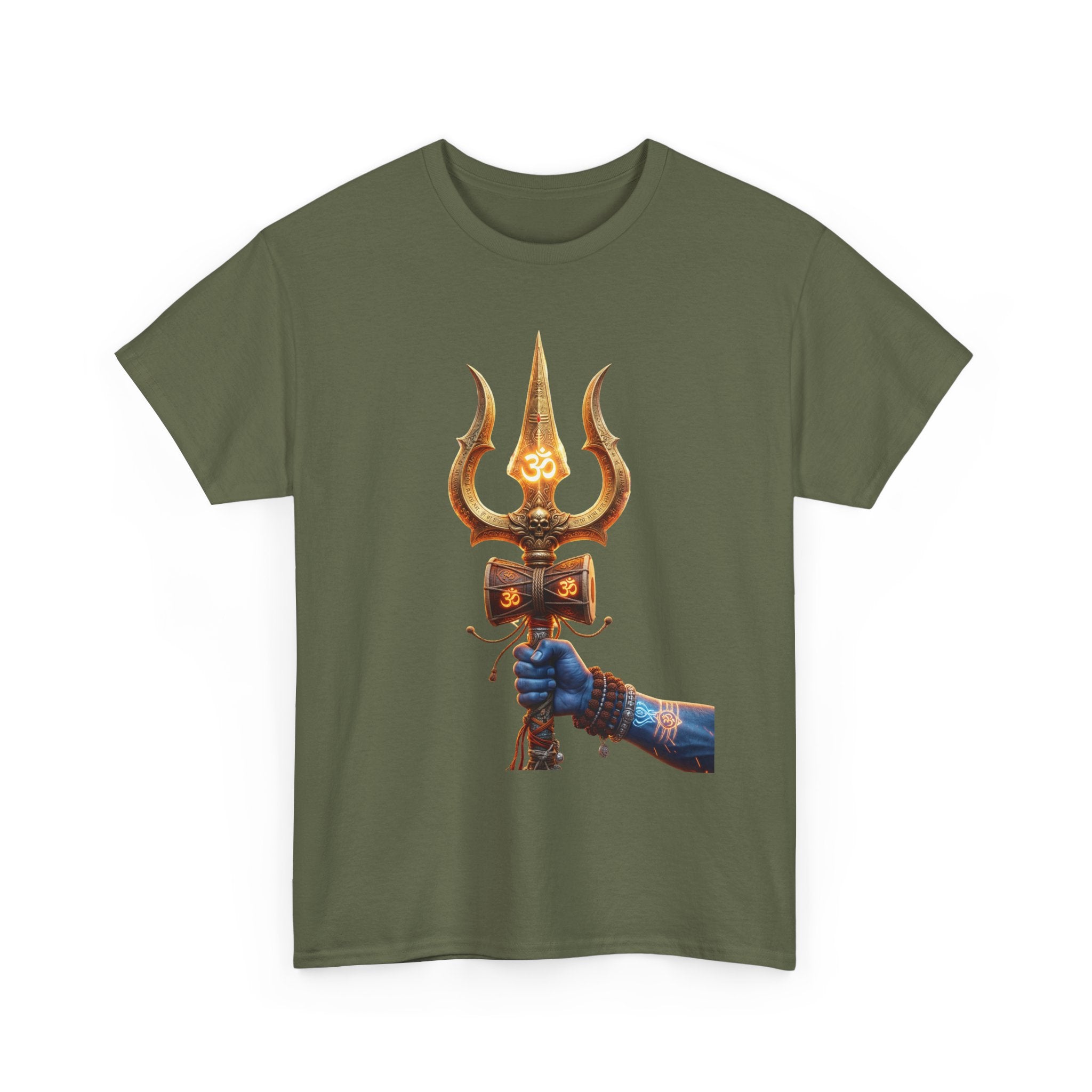 Bholenath Trishul Front Print T-Shirt | Om Namah Shivaya Mahadev Shiva Trishul Devotional Tee