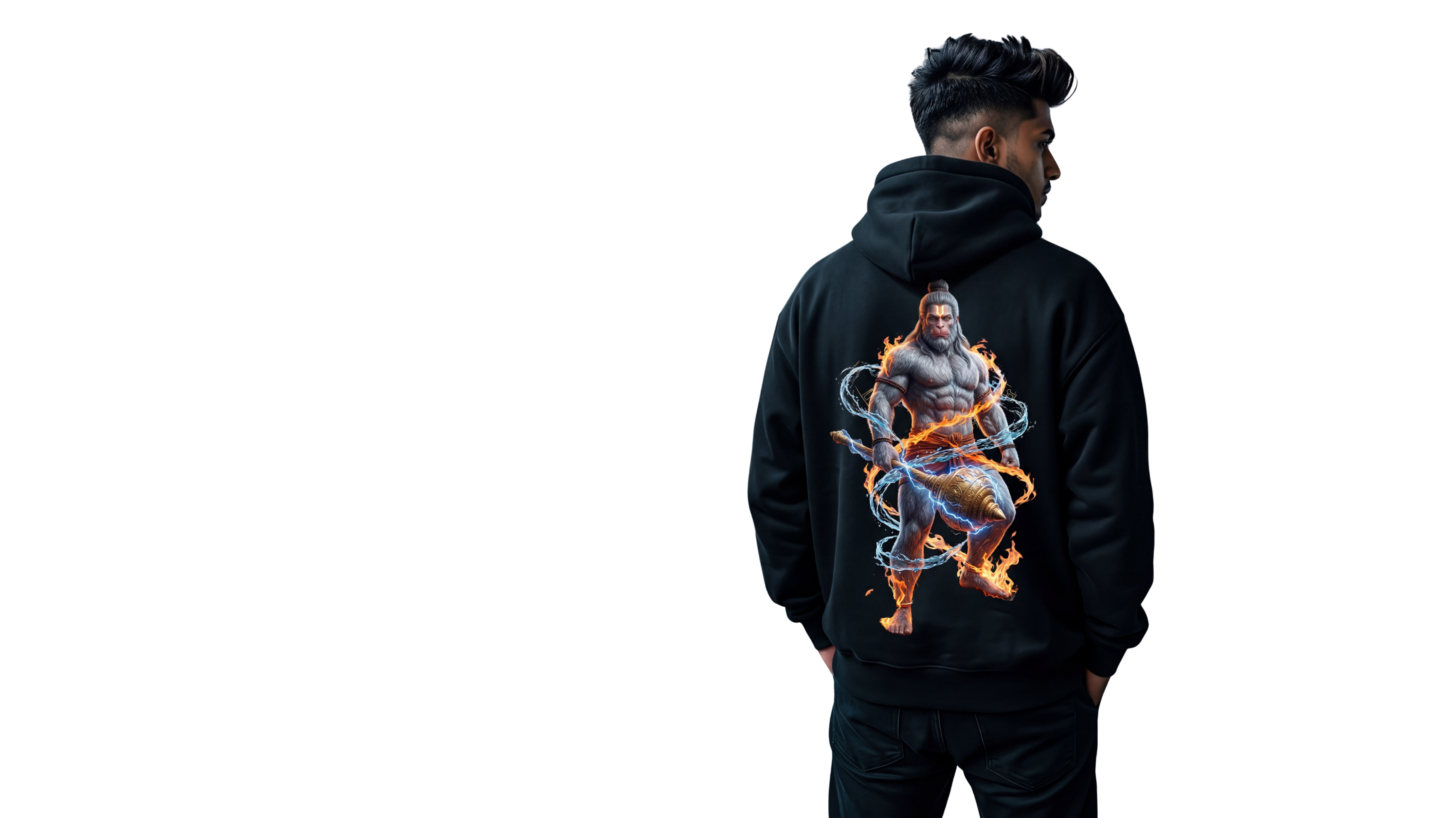 Hindu god t-shirts banner – BAJRANGI spiritual streetwear collection featuring Hanuman, Shiva, Kali Maa and Laxmi Mata