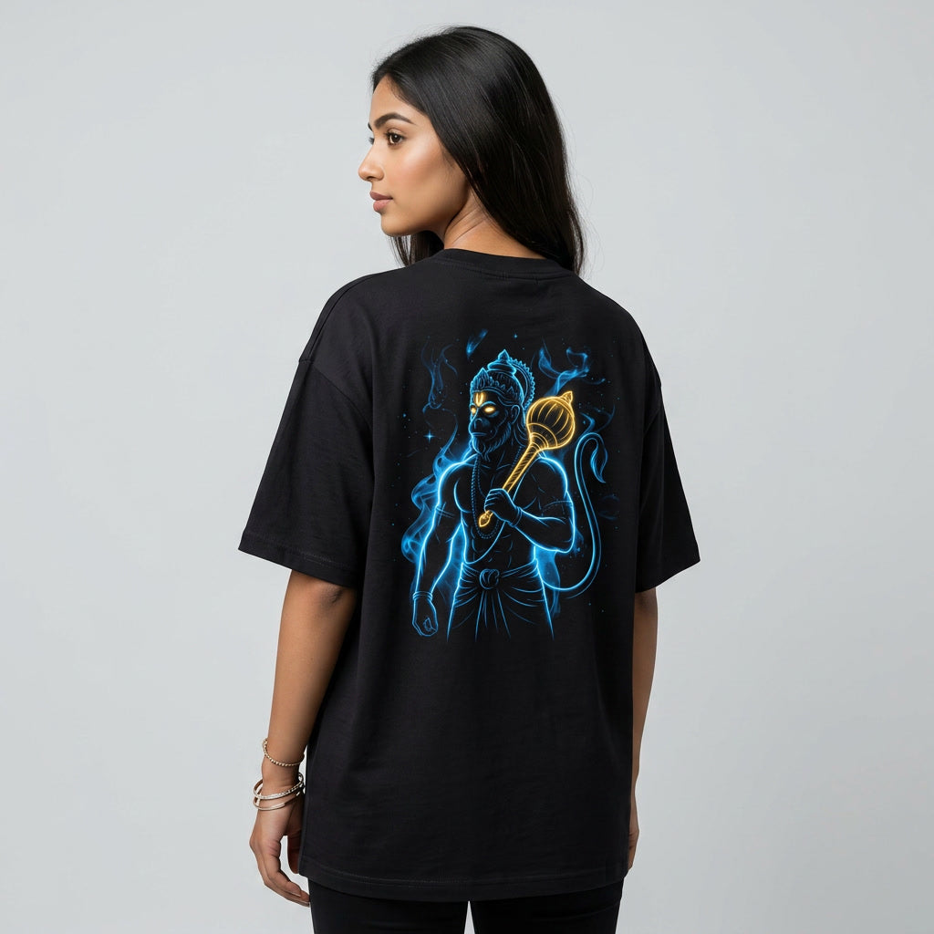 Hanuman T-Shirt – Jai Bajrang Bali Devotional Tee (Back Print)